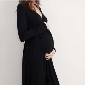 Black Hatch maternity dress (size 0): The Softest Rib Nursing Dress